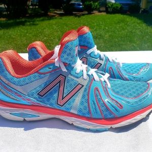 New Balance Women's 790v3 RevLite Running Shoes. Blue & Orange. Size 7.5.